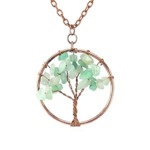 Adventurine Tree Of Life Necklace